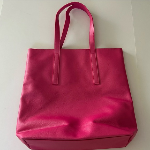 Juicy Couture Faux Leather Pink oversized overnight everyday carry all tote bag - Picture 8 of 11